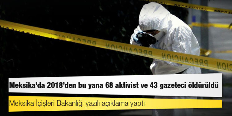 Meksika’da 2018'den bu yana 68 aktivist ve 43 gazeteci öldürüldü