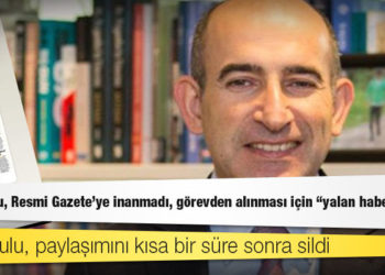 Melih Bulu, Resmi Gazete’ye inanmadı, görevden alınması için “yalan haber” dedi