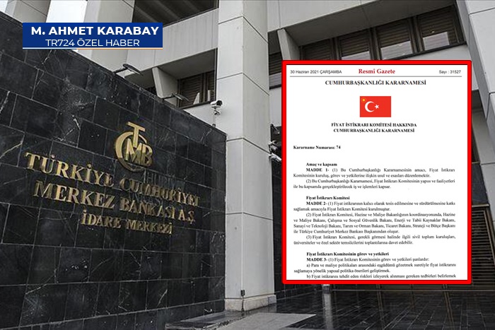 Merkez Bankası, bu kararname ile TBMM’ye çevrildi