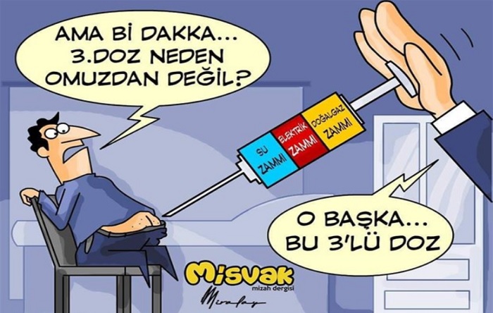 Misvak’tan şaşırtan ‘zam’ karikatürü