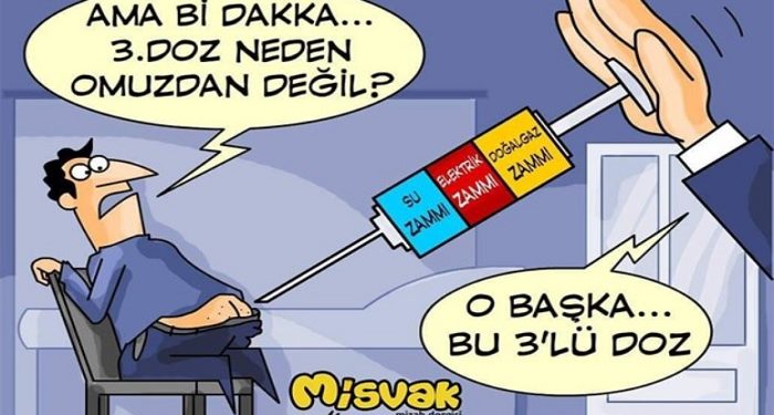 Misvak’tan şaşırtan ‘zam’ karikatürü