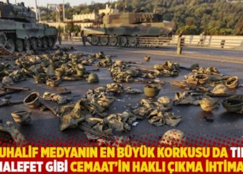 "Muhalif medyanın en b&uuml;y&uuml;k korkusu da tıpkı muhalefet gibi Cemaat&rsquo;in haklı &ccedil;ıkma ihtimali!"