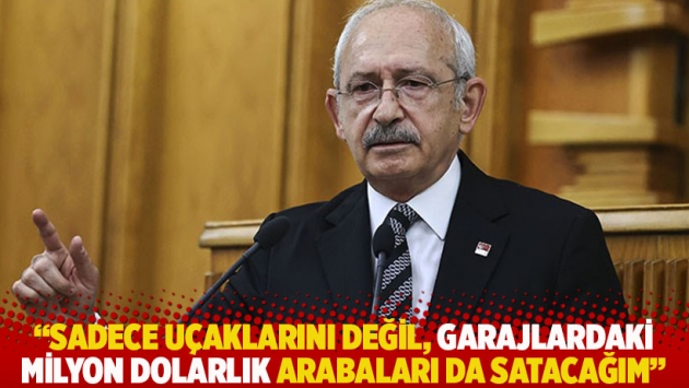 "Sadece uçaklarını değil, garajlardaki milyon dolarlık arabaları da satacağım"