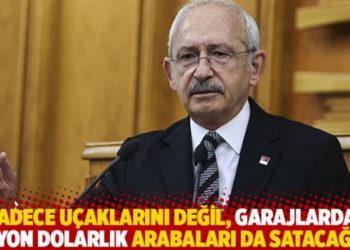 "Sadece u&ccedil;aklarını değil, garajlardaki milyon dolarlık arabaları da satacağım"