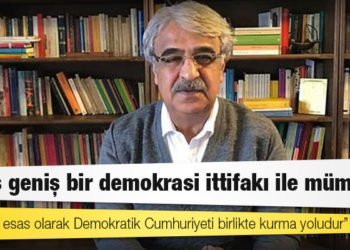 Sancar: Çıkış geniş bir demokrasi ittifakı ile mümkün