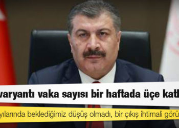 Sağlık Bakanı Koca: Delta virüsü sayıları ülkemizde giderek artıyor; vaka sayılarında beklediğimiz düşüş olmadı, bir çıkış ihtimali görüyoruz