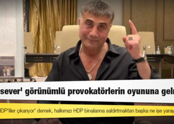 Sedat Peker: 'Yangınları HDP'liler çıkarıyor' demek, halkımızı HDP binalarına saldırtmaktan başka ne işe yarayabilir?