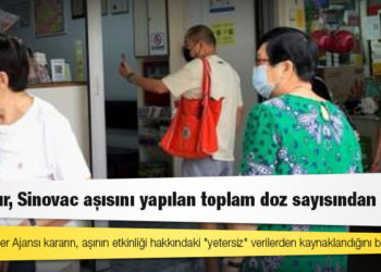 Singapur, Sinovac aşısını yapılan toplam doz sayısından çıkarttı