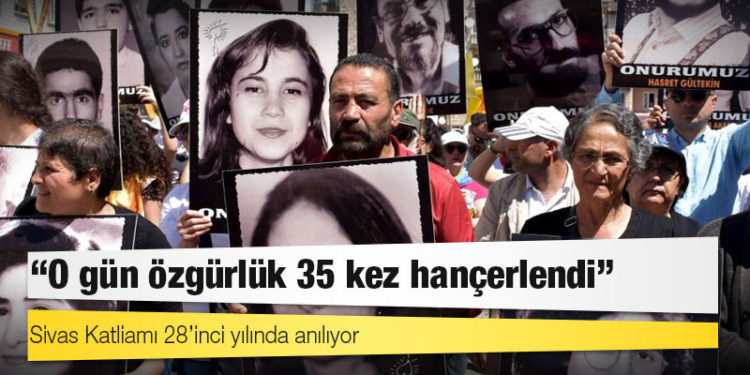 Sivas Katliamı 28’inci yılında anılıyor: 'O gün özgürlük 35 kez hançerlendi'