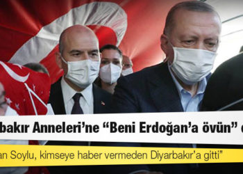 Soylu, Erdoğan’dan önce Diyarbakır’a gidip HDP önünde bekleyen ailelere ‘Erdoğan’a beni övün dedi’ iddiası