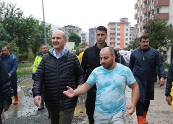 Soylu sel b&ouml;lgesinde sigorta şirketlerine teşekk&uuml;r etti