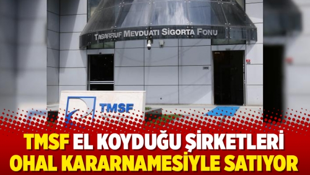 TMSF el koyduğu şirketleri OHAL kararnamesiyle satıyor