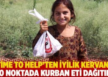 Time to Help’ten iyilik kervanı: 500 noktada kurban eti dağıtıldı