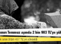 Türk-İş: Açlık sınırı Temmuz ayında 2 bin 903 TL'ye yükseldi