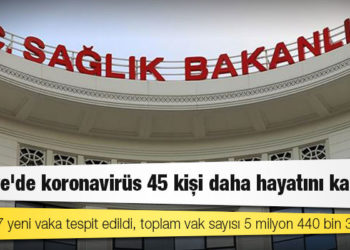 Türkiye'de koronavirüs 45 kişi daha hayatını kaybetti: 4 bin 537 yeni vaka tespit edildi, toplam vak sayısı 5 milyon 440 bin 368 oldu