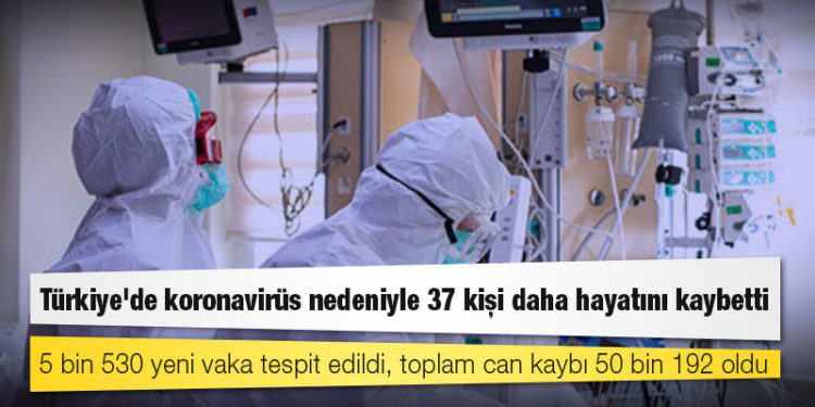 Türkiye'de koronavirüs nedeniyle 37 kişi daha hayatını kaybetti: 5 bin 530 yeni vaka tespit edildi, toplam can kaybı 50 bin 192 oldu