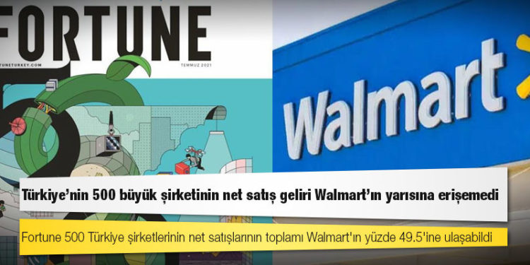 Türkiye'nin 500 büyük şirketinin net satış geliri Walmart'ın yarısına erişemedi