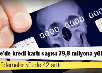 Türkiye’de kredi kartı sayısı 79,8 milyona yükseldi, kartla ödemeler yüzde 42 arttı