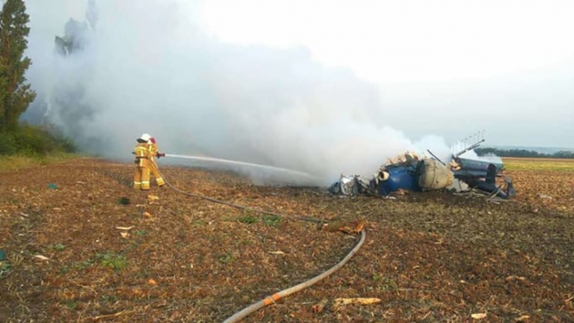 Ukrayna'da helikopter düştü: 2 ölü