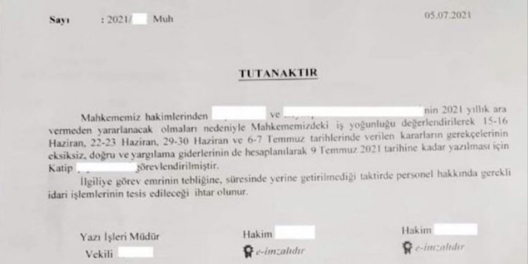 Yargıda gelinen son nokta; adalet, zabıt katiplerine emanet!