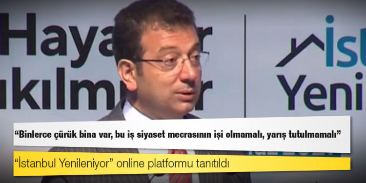 İmamoğlu'dan 'Deprem Kurulu' çağrısı: Binlerce çürük bina var, bu iş siyaset mecrasının işi olmamalı, yarış tutulmamalı