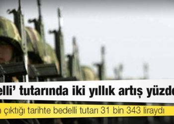 ‘Bedelli’ tutarında iki yıllık artış yüzde 38