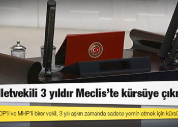 12 milletvekili 3 yıldır Meclis'te kürsüye çıkmadı