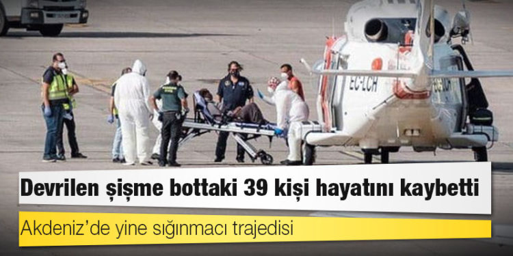 Akdeniz’de yine sığınmacı trajedisi: Devrilen şişme bottaki 39 kişi hayatını kaybetti