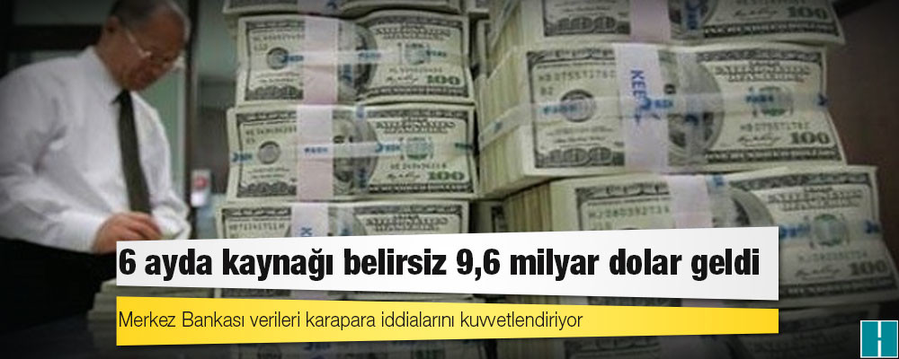 6 ayda kaynağı belirsiz 9,6 milyar dolar geldi