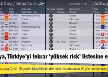Almanya, Türkiye’yi tekrar ‘yüksek risk’ listesine ekledi