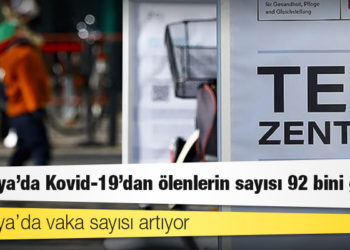 Almanya'da Kovid-19’dan ölenlerin sayısı 92 bini geçti
