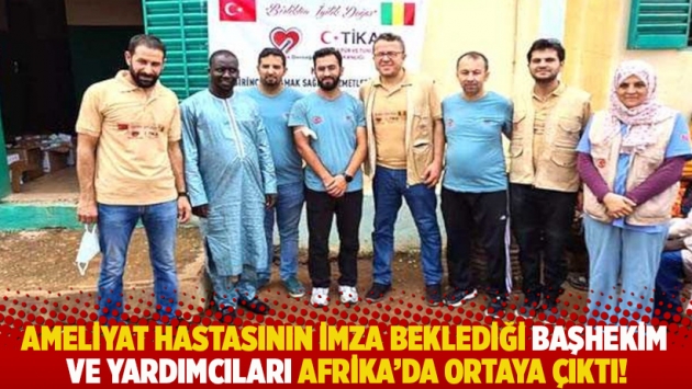 Ameliyat hastasının imza beklediği başhekim ve yardımcıları Afrika'da ortaya çıktı!