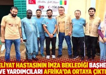 Ameliyat hastasının imza beklediği başhekim ve yardımcıları Afrika'da ortaya &ccedil;ıktı!