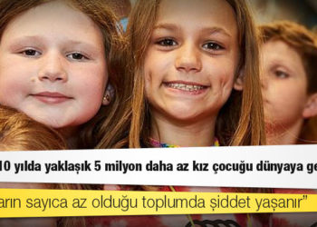 Araştırma: Gelecek 10 yılda yaklaşık 5 milyon daha az kız çocuğu dünyaya gelecek