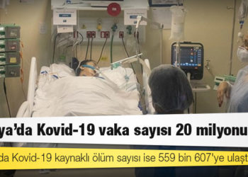 Brezilya'da Kovid-19 nedeniyle ölenlerin sayısı 559 bin 607'ye yükseldi