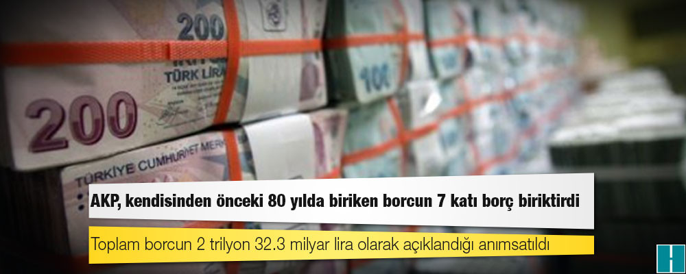 CHP raporu: AKP, kendisinden önceki 80 yılda biriken borcun 7 katı borç biriktirdi