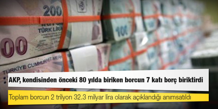CHP raporu: AKP, kendisinden önceki 80 yılda biriken borcun 7 katı borç biriktirdi