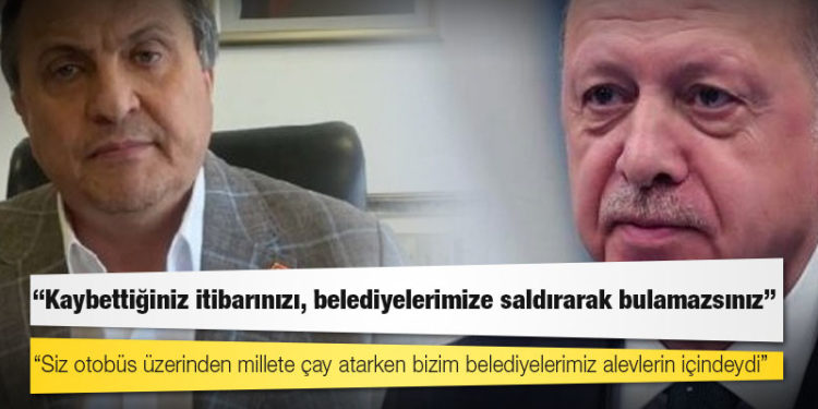 CHP'li Seyit Torun'dan Erdoğan'a: Siz otobüs üzerinden millete çay atarken bizim belediyelerimiz alevlerin içindeydi
