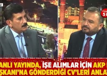 Canlı yayında, işe alımlar i&ccedil;in AKP İl Başkanı'na g&ouml;nderdiği CV'leri anlattı