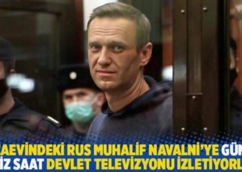Cezaevindeki Rus muhalif Navalni'ye g&uuml;nde sekiz saat devlet televizyonu izletiyorlar!