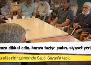 Dedeoğlu ailesinin taziyesinde Savcı Sayan'a tepki: "Laflarınıza dikkat edin, burası taziye çadırı, siyaset yeri değil"