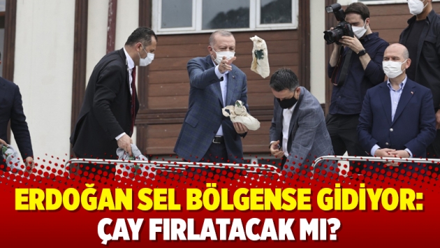 Erdoğan sel bölgense gidiyor: Çay fırlatacak mı?