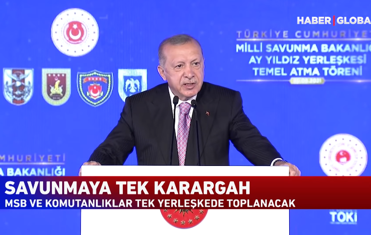 Erdoğan, temel atma töreninde konuştu: Düşmana korku, dosta güven veren bir bina yapacağız