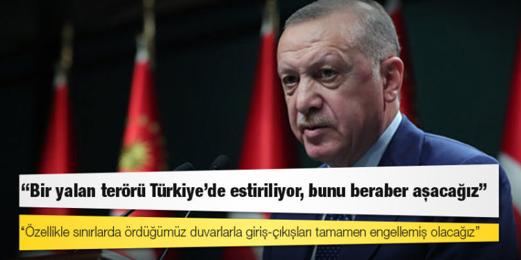 Erdoğan: Bir yalan terörü Türkiye'de estiriliyor, bunu beraber aşacağız