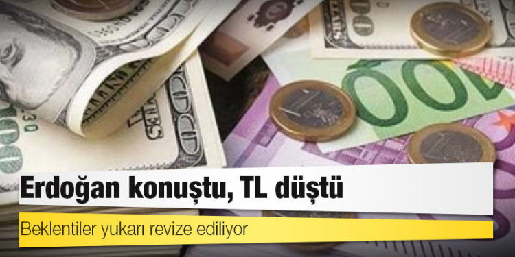Erdoğan konuştu, TL düştü
