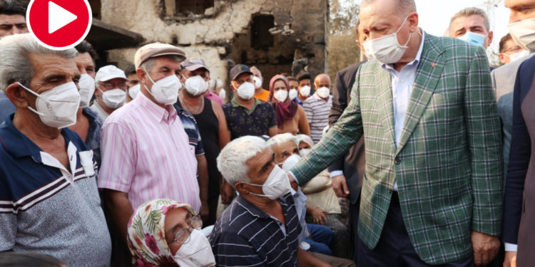 Erdoğan’ın Marmaris’teki konvoyu için itfaiye araçları bekletilmiş!