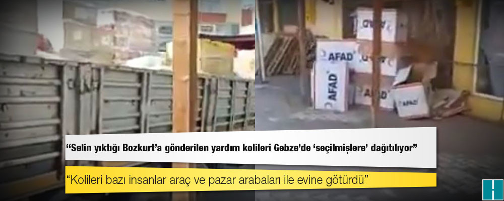 Günboyu Gazetesi yazarı Fatih Ergin paylaştı: "Selin yıktığı Bozkurt'a gönderilen yardım kolileri Gebze'de 'seçilmişlere' dağıtılıyor"