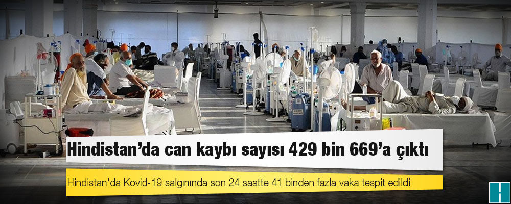 Hindistan'da Kovid-19 nedeniyle ölenlerin sayısı 429 bin 669'a yükseldi