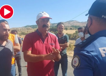 Hozat’taki yangını söndürmeye giden gruba polis engeli