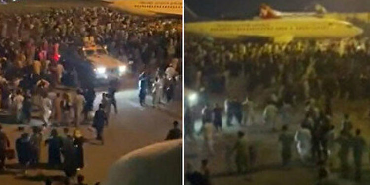 Kabil Havalimanı'nda ABD güçleri havaya ateş açtı; oluşan izdihamda beş kişinin hayatını kaybettiği iddia edildi